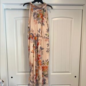 Chic Floral Print Sleeveless Dress